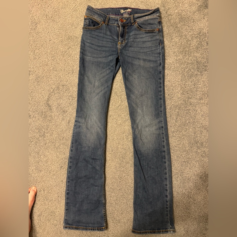 Wrangler bootcut jeans size 7/8x36